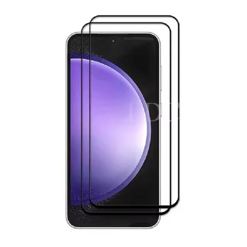 HQSELECTION® Lot de 2 Verres Trempés Pour Samsung Galaxy S23 .Film de Protection d'écran Couverture Complète Noir - Anti Rayures - Ultra Résistant Dureté 9H