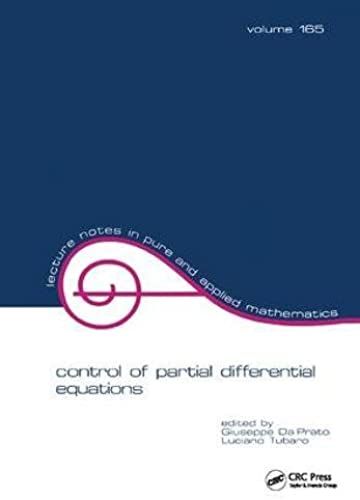 Control Of Partial Differential Equations