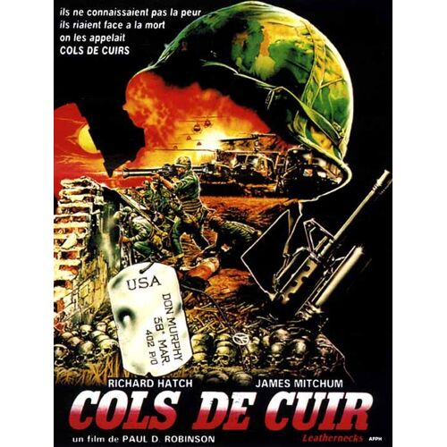 Cols De Cuir /Colli Di Cuoio - Véritable Affiche De Cinéma Pliée - Format 120x160 Cm - De Ignazio Dolce/T Robinson Paul Avec James Mitchum, Richard Hatch, Tania Gomez, Vassili Kakis - 1989