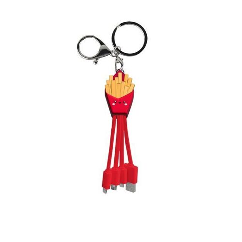 Câble De Charge Universel 3 En 1 Yello Koko Andy 15 Cm Frites Jaune