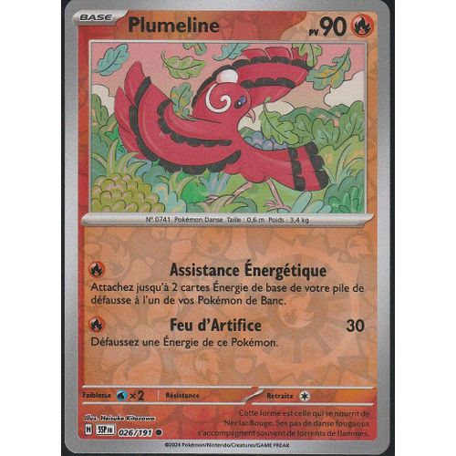 Carte Pokémon - Plumeline - 026/191 - Reverse - Ev8 Etincelles Déferlantes