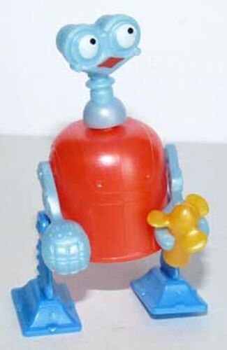 Figurine Kinder 2002 "Robot" Robot Homme Tenant Une Hélice K03-56