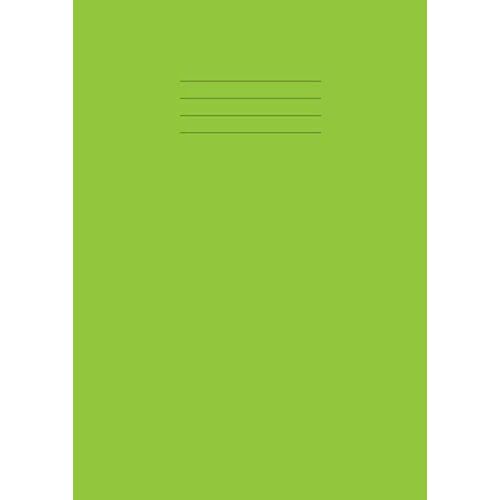 Maths Exercise Book: 10mm Squared Notebook A4, For Schools, 100 Pages, 90gsm Paper - Lime