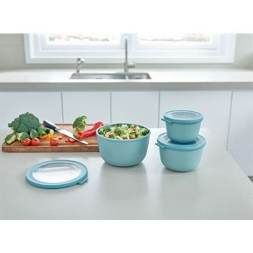 Set De 3 Bols Multifonctions Bleu Cirqula 500 Ml À 2 L