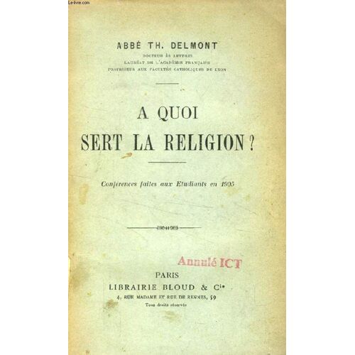 A Quoi Sert La Religion ?, Conferences