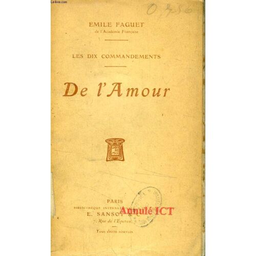 De L'amour (Les Dix Commandements)