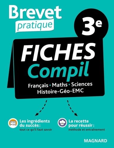 Fiches Compil 3e - Français, Maths, Sciences, Histoire-Géo-Emc