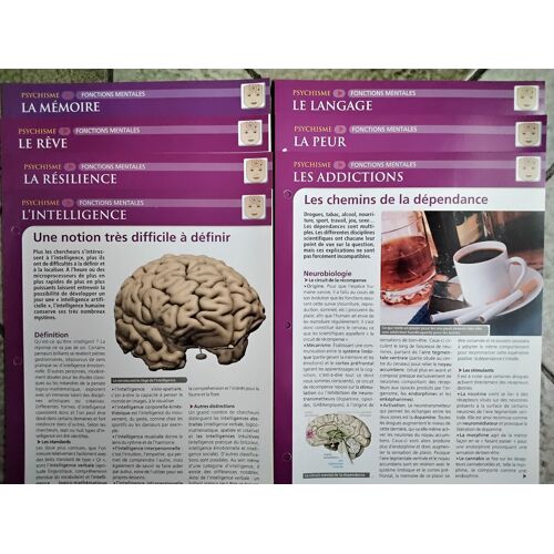 Fiches "Corps Humain - Psychisme : Fonctions Mentales" (Ed. Atlas)