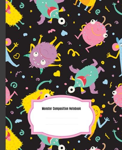Baby Monster Composition Notebook: Wide Ruled Paper Notebook Journal