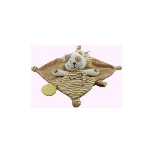 Doudou Mots D Enfants Chat P'tit Miaou Plat Marron Rayee Rayure Dentition Jaune...