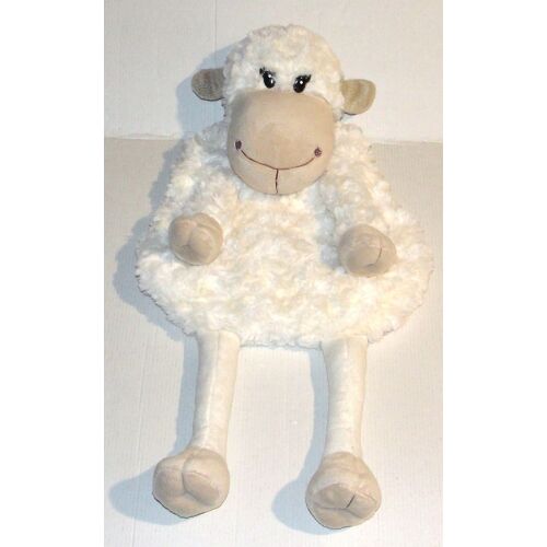 peluche mouton étam blanc crème range pyjama bouillotte doudou 53 cm