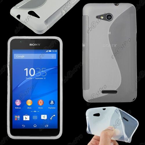 ebestStar ® Etui Housse Coque S-line Silicone Protection en Gel pour Sony Xperia E4G, E4G Dual, Couleur Transparent + Film protection d'écran