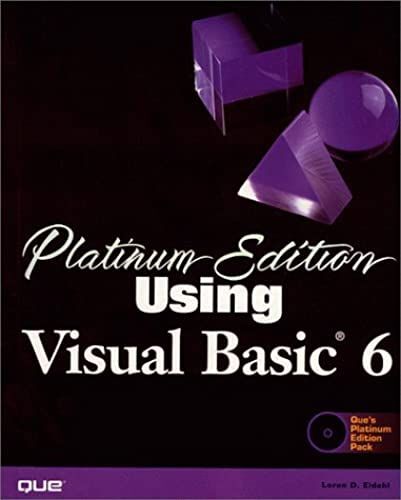 Platinum Edition Using Visual Basic 6 (Using ... (Que))