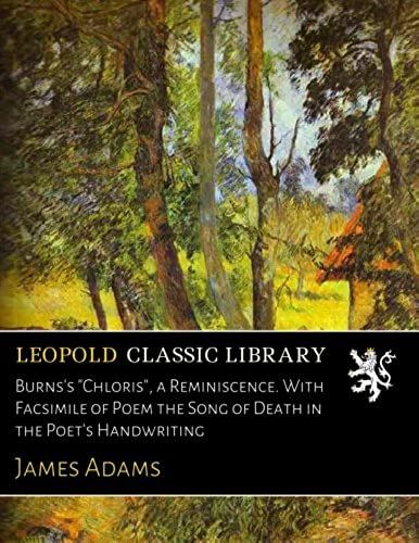 Burns's Chloris: A Raminiscence