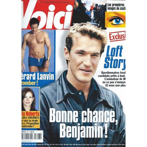 Voici 747 2002 Gerard Lanvin Sexy/Marie Laforet/Marie Sara/Julia Roberts/Loft Story 2