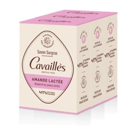 Rogé Cavaillès Savon Surgras Amande Lactée 3x200 Grammes 