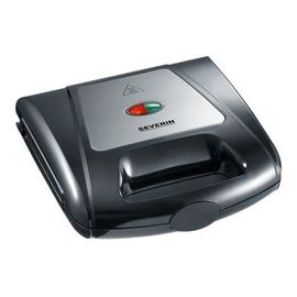 SEVERIN SA 2968 - Grille-sandwich / gaufrier / grill - 1 kWatt - noir/chrome