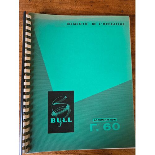 Gamma 60 Bull Memento De L'opérateur
