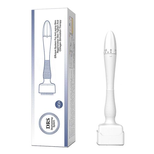 Tampon De Microneedling En Titane 140 - Réglable De 0 À 3 Mm Pour La Croissance Des Cheveux Et Les Soins De La Peau | Derma Roller & Pen