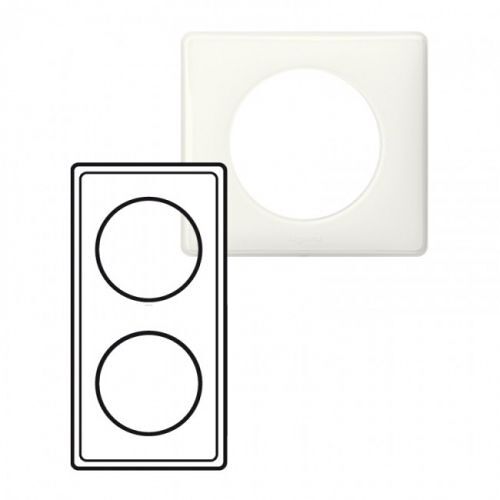 Plaque Céliane Memories 2 postes Yesterday (blanc)