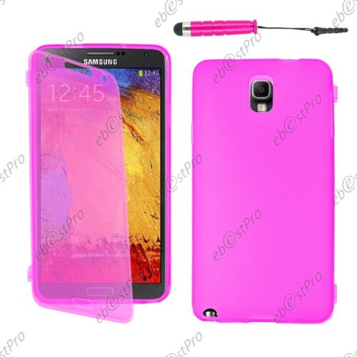 ebestStar ® Housse Etui Coque Portefeuille Livre Silicone Gel pour Samsung Galaxy Note 3 Lite SM-N7505, Couleur Rose + Mini Stylet + Film protection d'écran