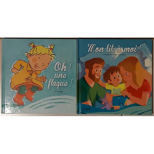 Lot 2 Livres Enfant Collection Histoires Du Quotidien : Oh ! Une Flaque ! + Mon Lit À Moi !