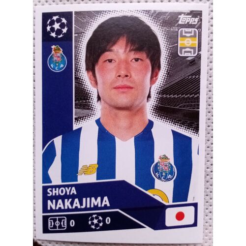 Uefa Champions League 2020 / 2021 - Fc Porto Por 13 Shoya Nakajima - Topps Sticker (Foot, Autocollant, Image, Vignette)