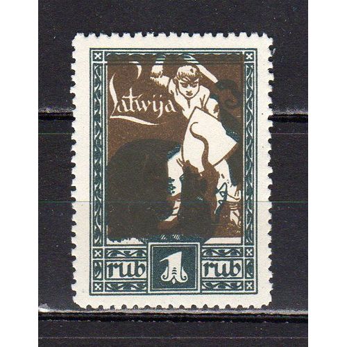 Timbre-Poste De Lettonie