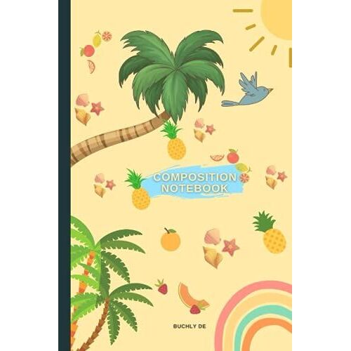Composition Notebook: Colorful Kids Vacation Notes A5 Lined, 6x9 | Planner Diary Writing Composition Notebook For Notes And More ( For Kids, Boys And Girls )