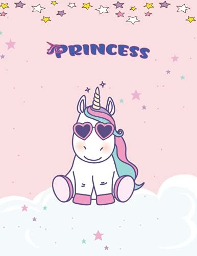 Princess: Unicorn Notebook Personal Name Wide Lined Rule Paper | Notebook The Notebook For Writing Journal Or Diary Women & Girls Gift For Birthday, For Student | 162 Pages Size 8.5x11inch