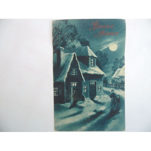 Carte Postale Ancienne Bonne Année