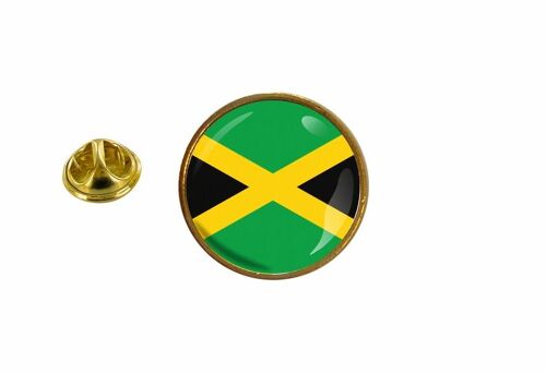 Pins Pin Badge Pin's Drapeau Jamaique Rasta Rond Cocarde