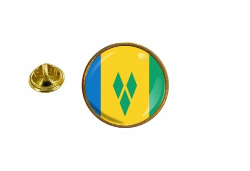 Pins Pin Badge Pin's Drapeau Saint St Vincent Grenadines Rond