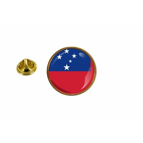 Pins Pin Badge Pin's Drapeau Samoa Rond Cocarde