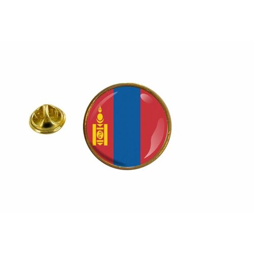 Pins Pin Badge Pin's Drapeau Mongolie Rond Cocarde