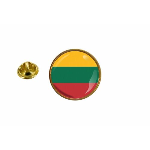 Pins Pin Badge Pin's Drapeau Lituanie Rond Cocarde