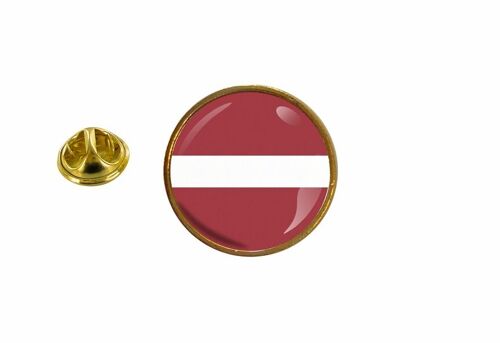 Pins Pin Badge Pin's Drapeau Lettonie Rond Cocarde