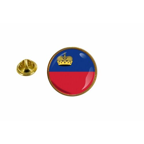 Pins Pin Badge Pin's Drapeau Liechtenstein Rond Cocarde