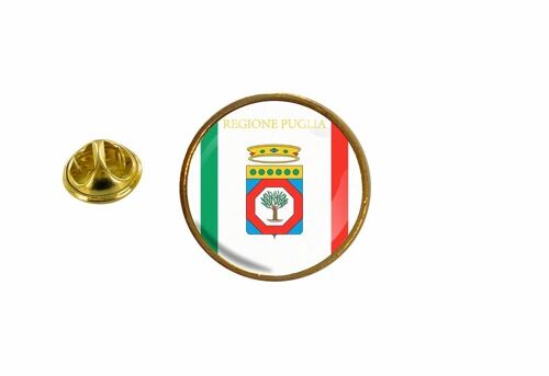 Pins Pin Badge Pin's Drapeau Italie Puglia Rond Cocarde