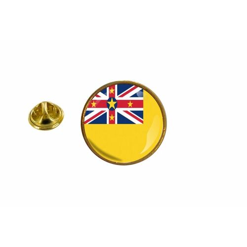 Pins Pin Badge Pin's Drapeau Niue Rond Cocarde