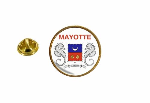 Pins Pin Badge Pin's Drapeau Mayotte Rond Cocarde
