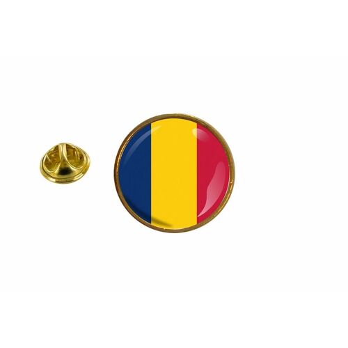 Pins Pin Badge Pin's Drapeau Tchad Chad Rond Cocarde