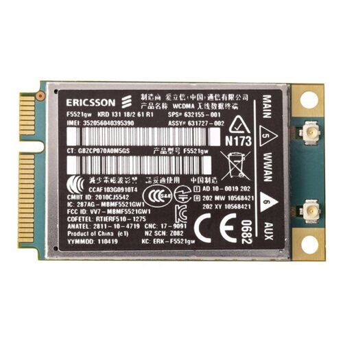 HP hs2340 - Modem cellulaire sans fil - 3G - PCIe Mini Card - 21 Mbits/s - pour EliteBook 2560p, 2760p, 8460p, 8460w, 8560p, 8760w; ProBook 5330m