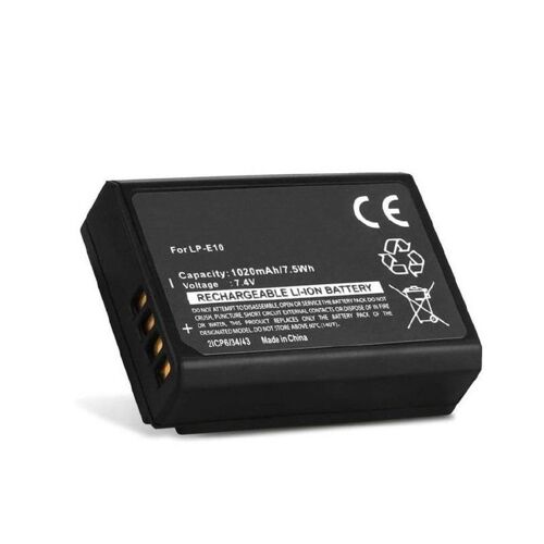 Batterie Li-ion 7.4V 1050Mah LPE10 NC-BP1174-850 pour Appareil Photo CANON EOS