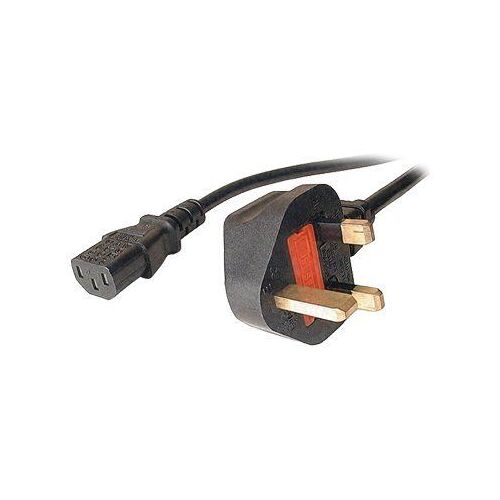 Dexlan - Câble d'alimentation - bipolaire (M) pour bipolaire (F) - 1.8 m - noir - Royaume-Uni