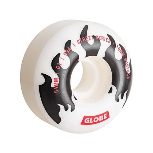 Roues Skate Globe G1 White/Black/Flames 54