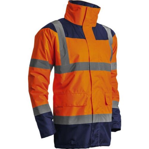 PARKA MATELASSEE HIVI ORANGE FLUO/MARINE TXL 19231-OGF-XL