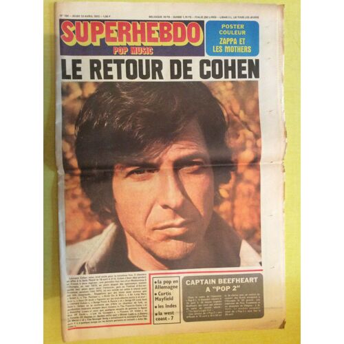 Superhebdo - Pop Music N 104  Avril 1972 