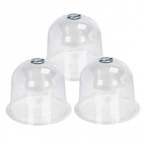 Lot de 3 Cloches avec ventilation 20 x 25.5 cm - Nature