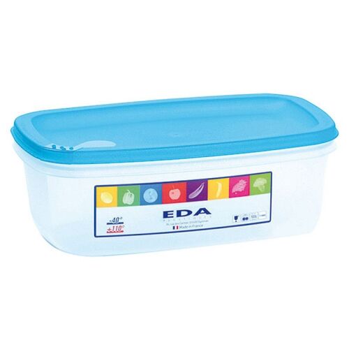 Boite pour four à micro-ondes rectangulaire (couvercle turquoise 5,5 l)